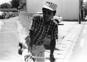 徳島の職場前で